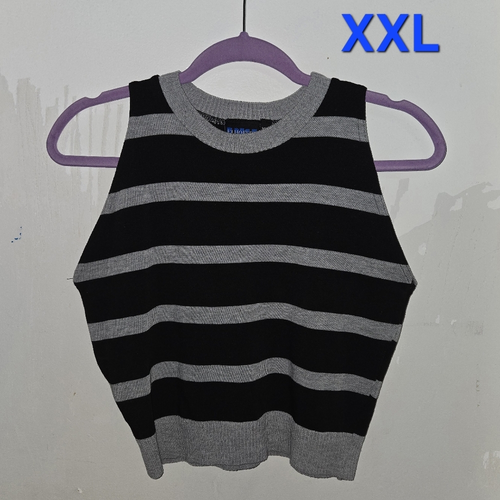 Elhoffer Design Striped Knit Crop